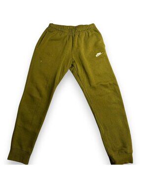 Nike Club Fleece Joggers Mens S Olive Green